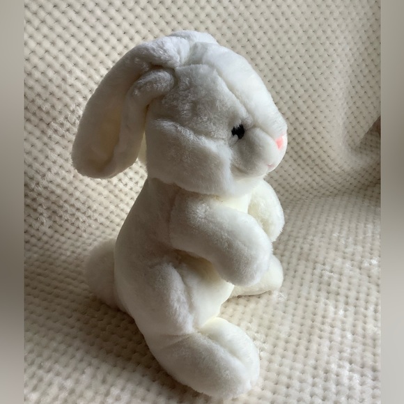 24K Polar Puff Plush White Bunny Rabbit Stuffed Animal Easter Toy - Picture 14 of 16